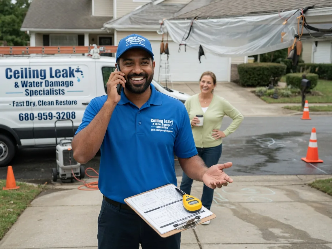 Ceiling Leak Cleanup Hawkinsville, GA FAQs